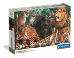 Puzzle Divoké kočky 500 dílků - Clementoni