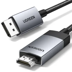 Ugreen DP119 DisplayPort - HDMI kabel 2m šedá / 4K 60Hz (15774)