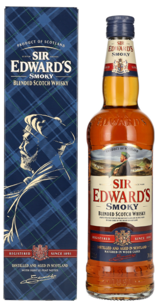 Sir Edward´s Smoky Blended Scotch Whisky 40% 0,7 l (karton)