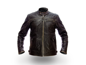 Pánská Kožená Bunda Classic Brown Brixton Černá Velikost: 7XL