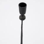 House Doctor Kovový svícen Trivo Black – medium, černá barva, kov