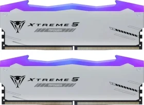 Patriot Viper Xtreme 5 RGB 32GB (2x16GB) 6000MHz stříbrná / DIMM / DDR5 / CL30 / Intel XMP 3.0 (PVXR532G60C30KM)