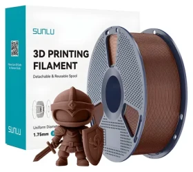 Sunlu Filament PLA+ čokoládová / Struna pro 3D tiskárnu / PLA+ / 1,75 mm / 1 kg (PLA+ Cho)