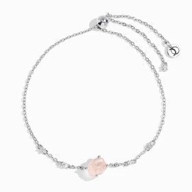 Royal Fashion stříbrný náramek DR24372B-SILVER-ROSEQUARTZ-TOPAZ