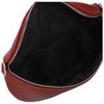 Módní dámská kožená ledvinka Sotiria, červená