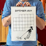 Helen b Nástěnný kalendář Yearly 2027, bílá barva, papír