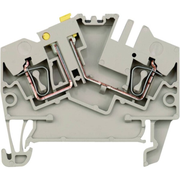 Weidmüller 1779010000-100 zkušební oddělovací řadová svorka pružinová svorka Tmavě béžová 100 ks