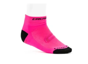 Crussis cyklistické ponožky růžová/černá vel. 35-38