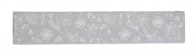 Emitex potah na madlo kočárku - šedá stříbrné kytky