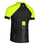 Pánský cyklistický dres ETAPE CUBE, černá/žlutá fluo (elastický materiál, velikost XL)