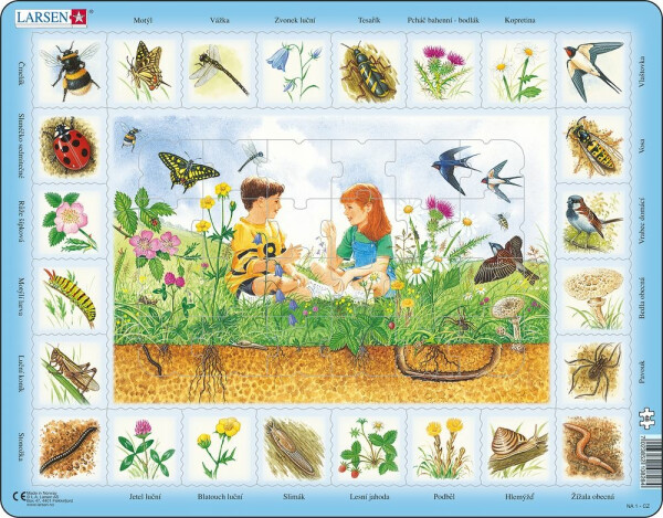 Puzzle MAXI Život na louce pod zemí/48 dílků