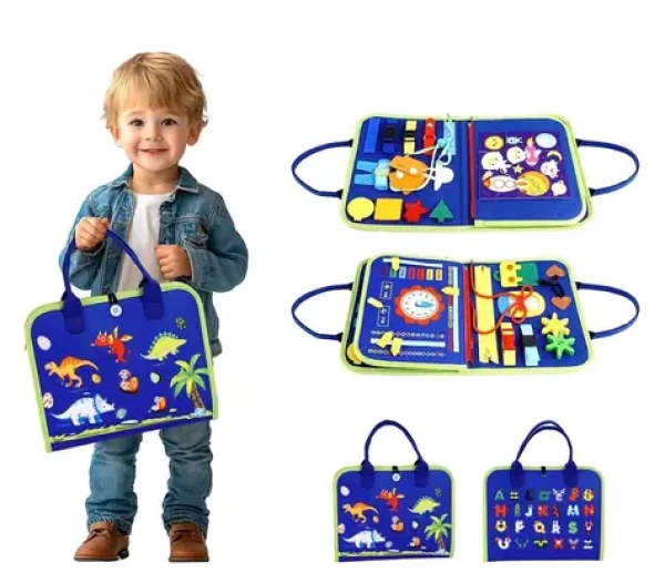 2Kids Toys Senzorická busy kniha Dinosauři 4