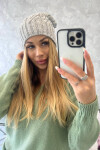 Fleecová čepice Paulina K227 světle šedá UNI