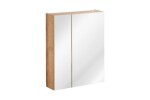 COMAD - Zrcadlová skříňka 60cm 2 dvířka DUB CAPRI 5907611647844