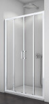SanSwiss TOPS4 1400 04 07 Sprchové dveře dvoudílné 140 cm, bílá/sklo