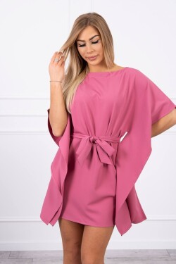 Šaty batwings Oversize růžové