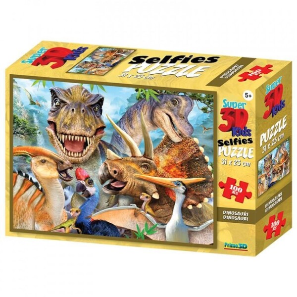 Puzzle 3D - Dino Selfie / 100 dílků