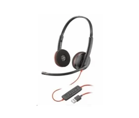 Poly Blackwire C3220 (USB-A) černá / náhlavní souprava / mikrofon / dvě sluchátka / USB-A / ovladač (209745-201)