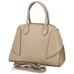 Módní dámská kožená kabelka do ruky Arietta, béžová