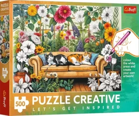 TREFL Puzzle Creative Kočičí oranžerie