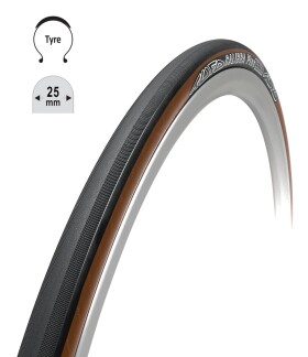 Plášť TUFO Calibra Plus 25 700 x 25C, kevlar, černo-béžový