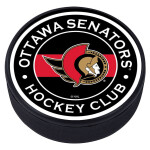 Mustang Puk Ottawa Senators NHL Striped Textured Puck