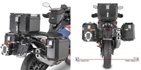 Plo7713Cam trubkový nosič PL One-Fit pro Ktm S. Adv. 1290 R/S (21-25) pro boční kufry Obkn