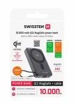 SWISSTEN 22013979 MagSafe Qi2 powerbanka 10000 mAh s integrovaným USB-C kabelem 15W černá (22013979)