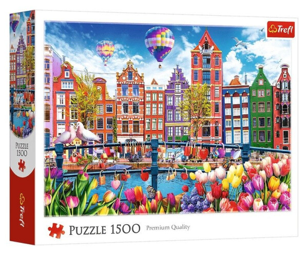 Puzzle Barevný Amsterdam 1500 dílků