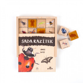 Dětská razítka 16 kusů - Hmyz