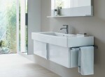 DURAVIT - Vero Umyvadlo 125x49 cm, s 1 otvorem pro baterii, s WonderGliss, alpská bílá 03291200001