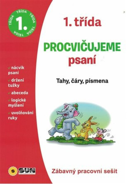 Procvičujeme psaní 1. třída Tahy, čáry, písmena - Zábavný pracovní sešit - Michaela Bečková