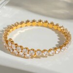 ELENYS Luminara – pozlacený náramek 18K žluté zlato Délka náramku: 16-18 cm