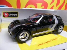 12/22- SMART ROADSTER COUPE black - Bburago 1:18