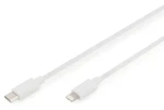 Digitus USB-C - Lightning bílá / Datový a nabíjecí kabel / MFI / 1 m / 480 Mbit/s (DB-600109-010-W)