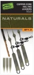 Fox Montáž Edges Naturals Copper-Core Heli Rig Leaders 3ks
