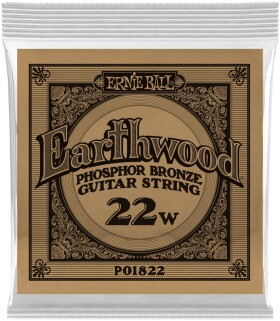 Ernie Ball 1822 Earthwood Phosphor Bronze Single .022