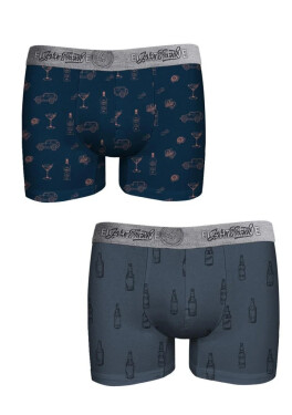 Pánské boxerky John Frank JF2BEF40 2PACK Dle obrázku XL
