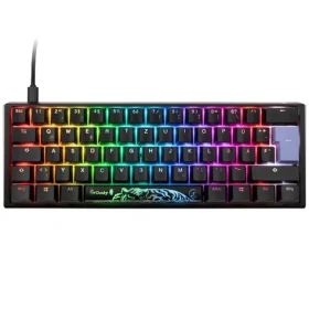 Ducky One 3 Classic Mini Cherry MX-Silent-Red černá / herní klávesnice / podsvícená / mechanická / drátová USB-C / DE (DKON2161ST-SDEPDCLAWSC1)