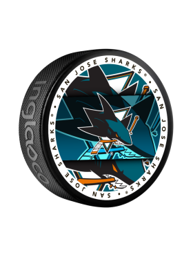 Inglasco / Sherwood Puk San Jose Sharks Medallion Souvenir Collector Puck