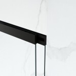 HOPA - Vanová zástěna EASY SLIDE BLACK NEW - Barva rámu - Černá matná, Rozměr A - 100, Rozměr C - 150, Směr zavírání - Univerzální Levé / Pravé, Výplň - Čiré bezpečnostní sklo - 5 mm BCEASL100BCN