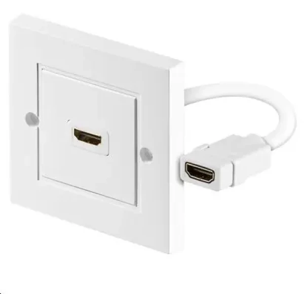 MicroConnect nástěnná zásuvka HDMI (F) - HDMI (F) bílá (HDMWALL1)