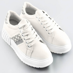 Bílé tenisky sneakers s vysokou podrážkou (AD-576) Bílá XL (42)