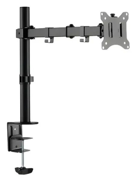 DIGITUS univerzální svorkový držák monitoru 15" - 32" / Držák monitoru / VESA 75-100 mm / nosnost 8 kg / černá (DA-90399)