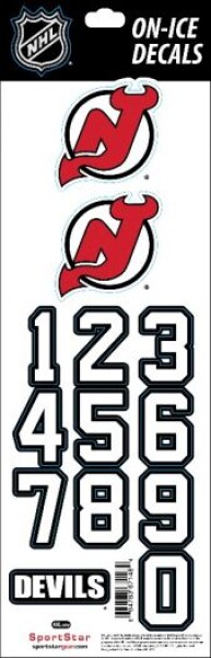 Sport Star Samolepky na helmu New Jersey Devils NHL Decals Black