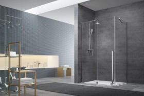 Boční zástěna ke sprchovým dveřím 77,5 cm SAT Walk-In Xmotion SATWIXMSTENA80CR SATWIXMSTENA80CR