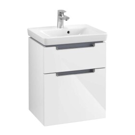 VILLEROY & BOCH - Subway 2.0 Umyvadlová skříňka, 49x59x38 cm, 2 zásuvky, Glossy White A90710DH