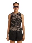 Dámské merino tílko ICEBREAKER Wmns 125 Cool-Lite Speed Tank MotionAOP, Porcini/Black/Aop velikost: M