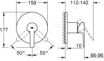 GROHE - Lineare Sprchová baterie pod omítku, chrom 24063001