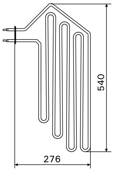 Topné těleso, spirála pro saunová kamna AF6/AFB6, 2000W/230V CZSF-30L